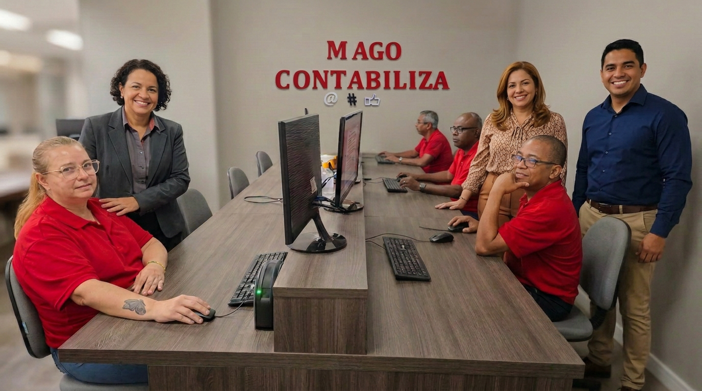 Foto oficial da equipe da Mago Contabiliza